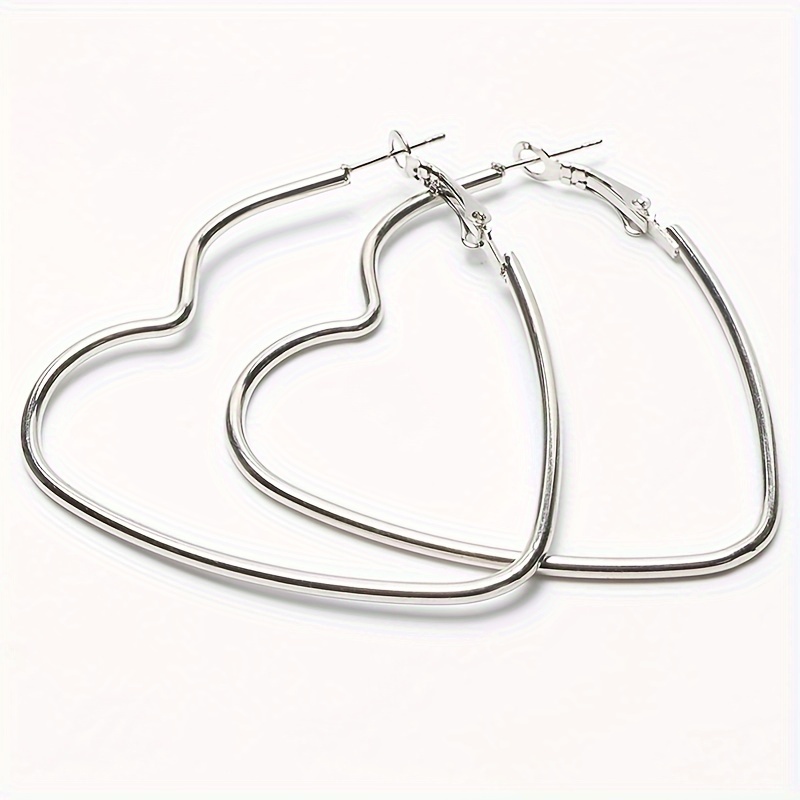 Heart & Peach Earrings Minimalist Style
